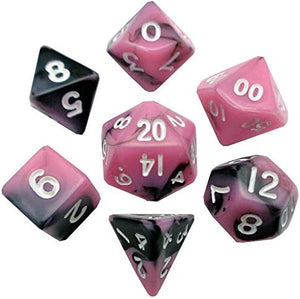 Mini Gemini 7-Die Set Black-Pink/White