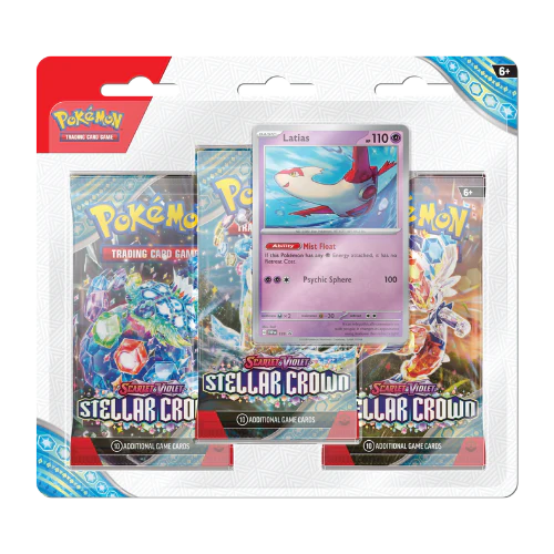 Pokemon SV7 Stellar Crown 3-Pack Blister