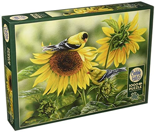 1000 Sunflowers and Goldfinches